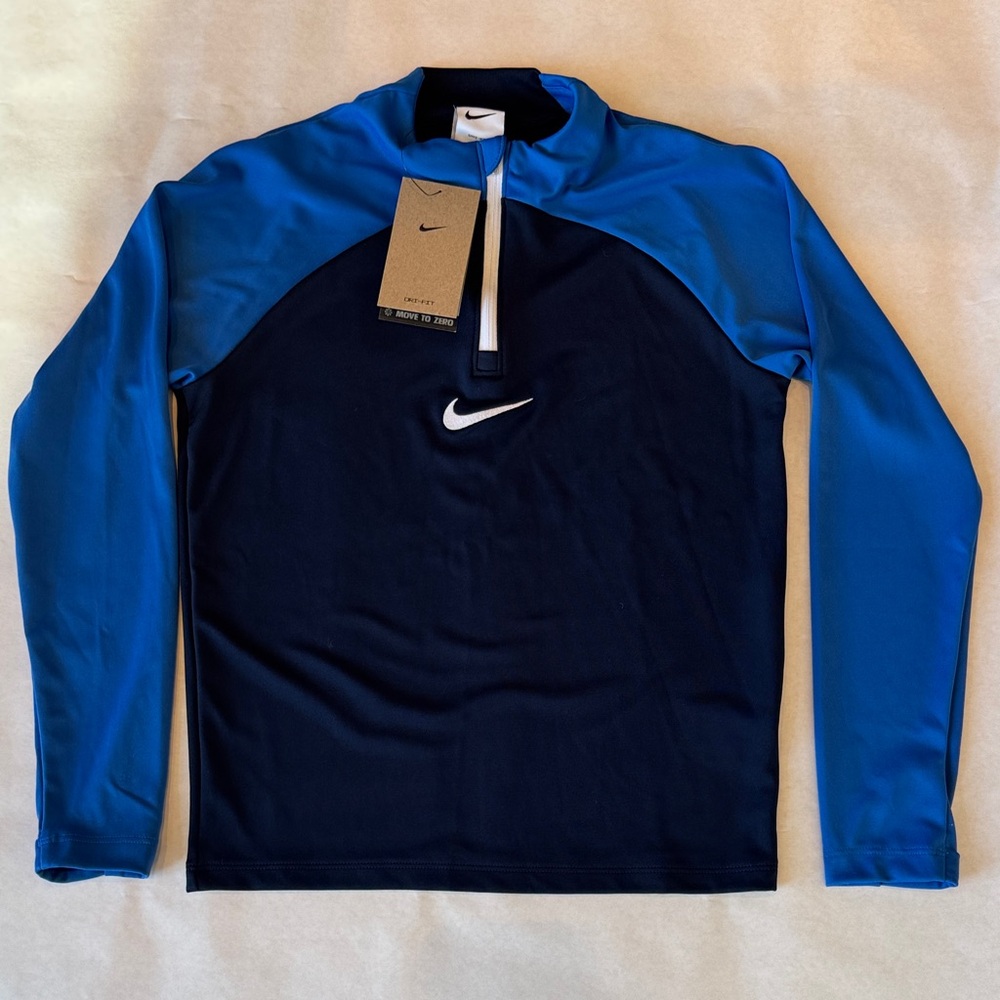 Nike Boys Two-Tone Blue Rash Guard